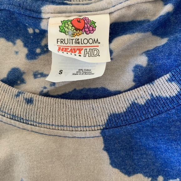 Custom Bleach tie-dyed GVSU college T-shirt size M - Picture 7 of 7